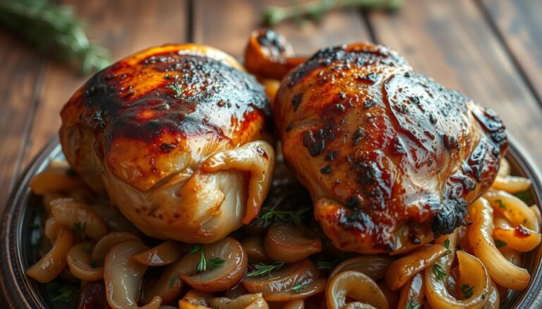 Cuisses de poulet braisées