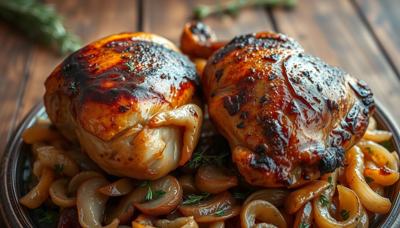 Cuisses de poulet braisées