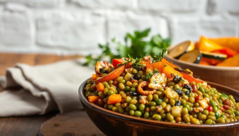 Salade de lentilles aux légumes