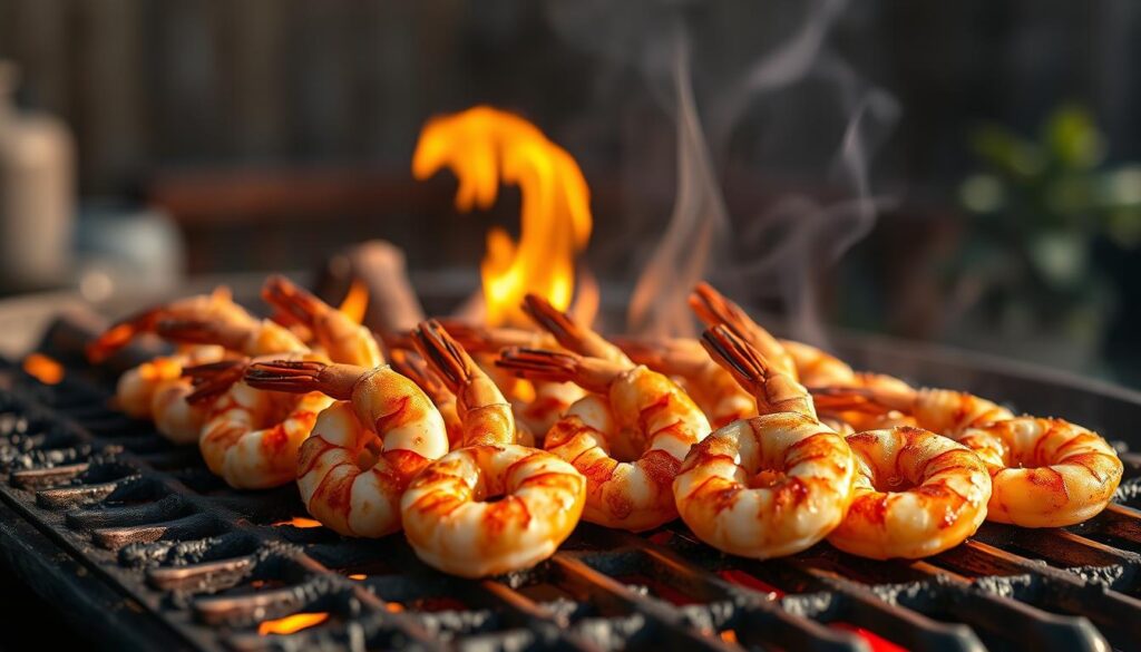 crevettes grillées au barbecue crevettes grillées au barbecue